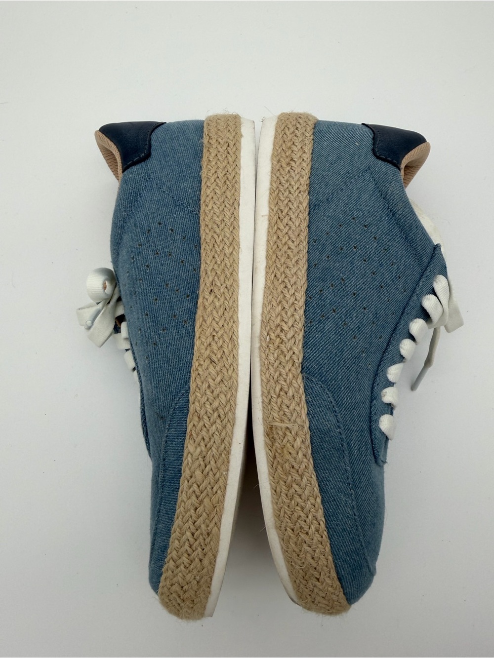 Casual Blue Canvas Women’s Sneakers with Rope-Wrap Sole size 8 - Picture 6 of 8